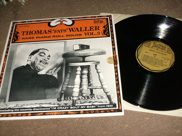 Thomas Fats Waller - Rare Piano Roll Solos Vol 3 [50645]