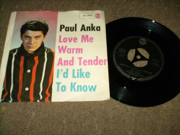 Paul Anka - Love Me Warm And Tender
