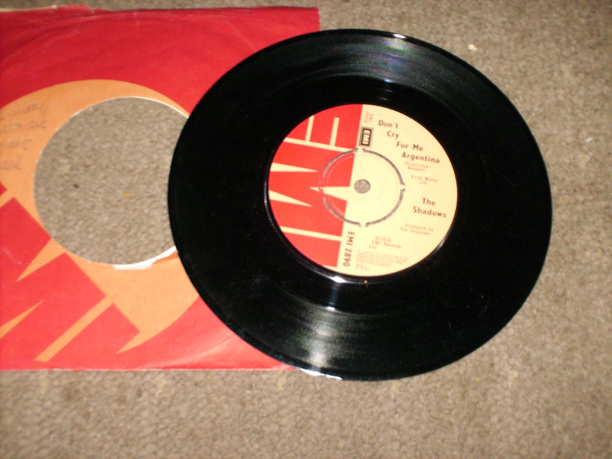 The Shadows Dont Cry For Me Argentina Vinyl Memories